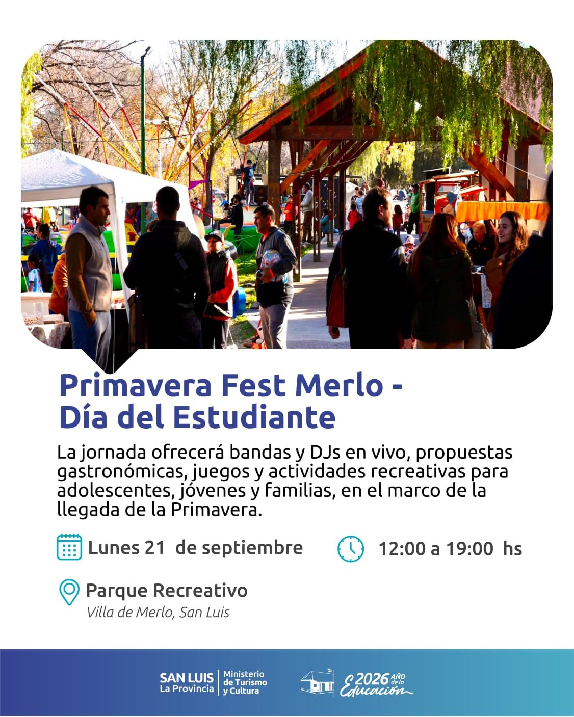 PRIMAVERA FEST MERLO- DIA DEL ESTUDIANTE